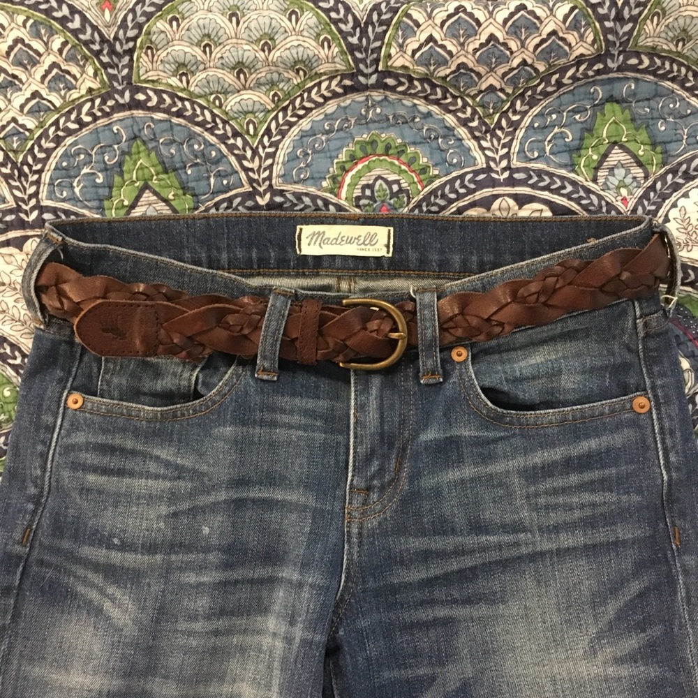 Abercrombie Braided Leather Belt